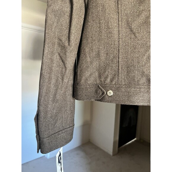 VTG Ralph Lauren Sport Wool Blazer 8 Brown Stretch New Modernist Style 31891 2V - Picture 8 of 16